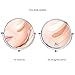 GloRiastar 5X Wall Mounted Makeup Mirror - Double Sided Magnifying Makeup Mirror for Bathroom, 8 inch Extension Polished Chrome Finished Mirror