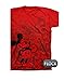 Disney Mickey Mouse 'Mickey Music Flock' Tee Adult Mens T Shirt- Red