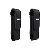 XTAR Molle Flashlight Holster Battery Pouch Holder for Surefire G2X 6P 6PX E2L UltraFire 501B 502B Fenix UC30 UC35 E35 2 Pack