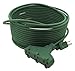 Prime Wire & Cable EC605627 35-Foot 16/3 SJTW Triple-Tap Outdoor Extension Cord, Green