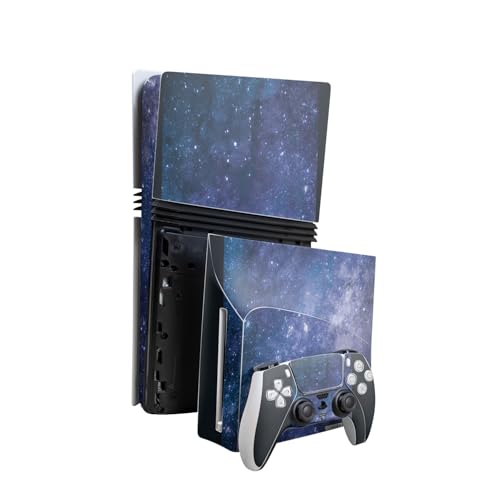 Skin Compatible with PlayStation 5 Pro Bundle + Disc Drive for PS5 - Blue Stars…