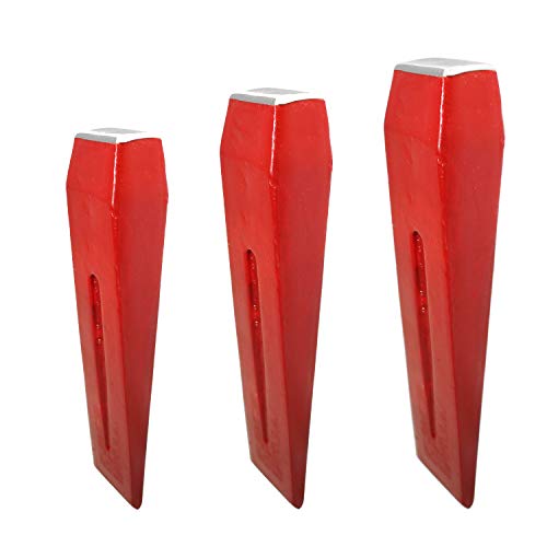 Spaltkeil aus Stahl 1,5kg 2kg 3kg, Fällkeil Scheitkeil Nachsetzkeil Treibkeil (3000) – Bild 6