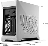 Fractal Design Era 2 ITX PC Case Silver Aluminum Walnut 3-Slot GPU PCIe 4.0 view 12