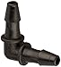 Eldon James L0-2-200BN Black Nylon Equal 90 Degree Elbow, 1/8