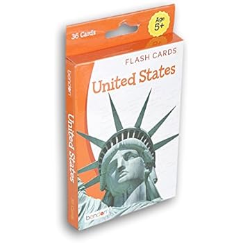 Amazon.com: United States Flash Cards for Kids -- Pack of 36 States and