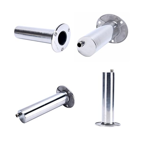 Set-of-2-Amarine-made-Heavy-Duty-Stainless-Steel-316-Deluxe-Rod-Holders-with-Drain-Flush-Mount-Fishing-Rod-Pole-Holders-90-Degree