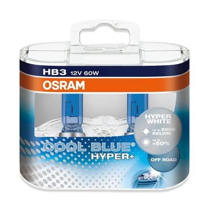 OSRAM 5000K 9005/HB3 Cool Blue Hyper+ 69005CBH+ bulbs - Pack of 2 by ALI
