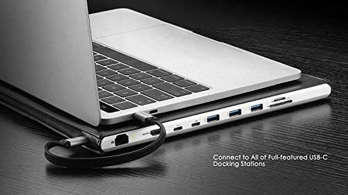 USB C to USB C Cable 3.1 Gen 2 10Gbps 100W 4K Video Data Transfer Charging Cable for MacBook Pro ThinkPad Yoga Samsung Galaxy Note 8 S8 S9 T5 LaCie SSD - 22cm