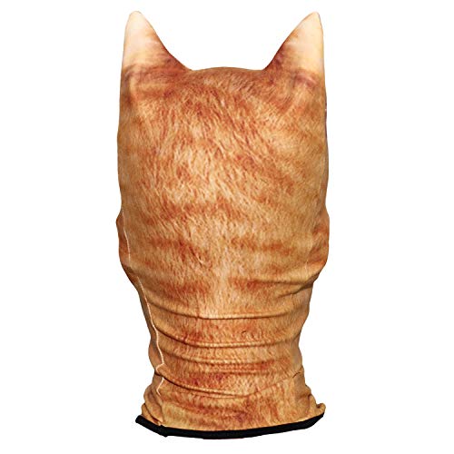 JIUSY 3D Animal Ears Fleece Thermal Hood Balaclava Neck Warmer Face Mask for Cold Weather Winter Outdoor Sport Motorcycle Cycling Riding Ski Snowboard Halloween Party Exotic Shorthair Cat MDD-25