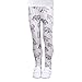 LUOUSE Girls Stretch Leggings Tights Kids Pants Plain Full Length Children Trousers, Age 4-13 Years