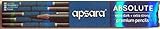 Apsara Platinum Extra Dark Pencils 1 Pack x 10 Pencils + Eraser & Sharpner Free