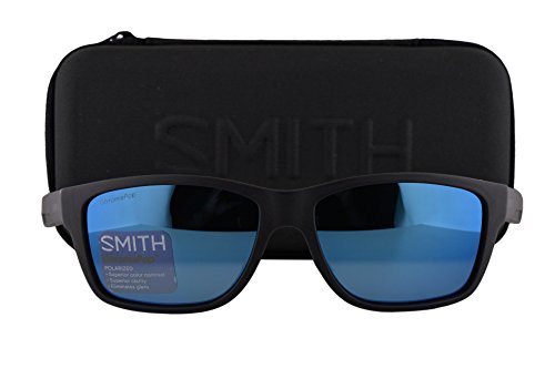 Smith Wolcott Sunglasses Matte Black w/Polarized ChromaPop Blue Mirror Lens DL5
