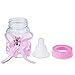 Bememo 12 Pack Candy Bottles and 50 Pack Acrylic Mini Pacifiers for Baby Shower Party Favors Decorations (Pink)