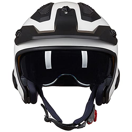 ILM Open Face Motorcycle Helmet 3/4 Half Helmet DOT Approved | Matte Black Size M
