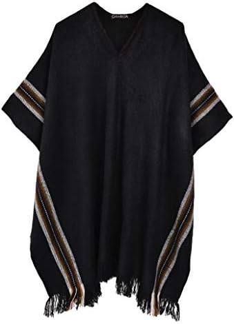 Gamboa - Alpaca Poncho - Rustic Alpaca Poncho