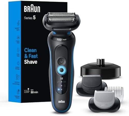 Braun Electric Shaver for Men, Series 5 5150cs, Wet &amp; Dry Shave, Turbo ...
