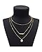 Shoopic Layered Coin Bar Pendant Lariat Disc Drop Y Chain Necklace for Women (bar coin2)