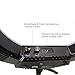 LimoStudio 18 Inch Bi-color LED Ring Light for Video & Photography, Color Temperature Adjustable & Brightness Control Dimmer Switch, Camera Mounting Adapter Bracket, AGG2394V3