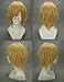 Cosplay Wigs Golden Blonde Short Boy Male Anime Show Synthetic Hair