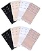 KTOBTEL Women's Bra Extender 3 Hooks 3 Rows 8Pcs Elastic Bra Band Hook Strap Extensions Multicoloured