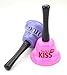 Set of 2 - Wedding Planner Ring for Kiss Bell - Great Gifts & Fun Creative Novelty Birthday Gifts for Kids or a Party - Ring for Kiss & Hug Bell (Purple & Pink) (Purple)
