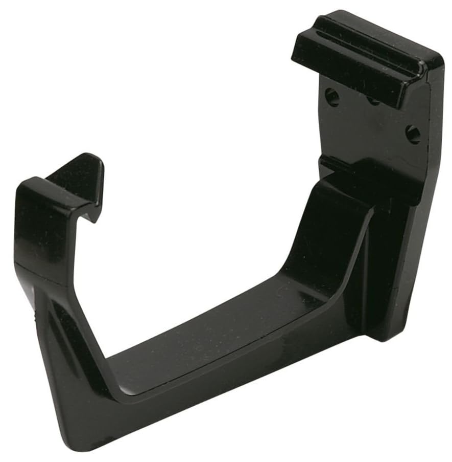 PK of 3 x RKS1AG (ANTHRACITE GREY) FLOPLAST Fascia Gutter Bracket for 114mm Square gutter system