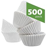 Standard Size White Cupcake Paper | Baking Cups | Cup Liners, Pack of 500