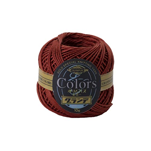 オリムパス製絲 エミーグランデ カラーズ レース糸 合細 Col.755 オレンジ系 10g 約44m
