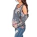 Mother Bee Women's Cold Shoulder Maternity Tunic Top by Rags and Couture ,Indigo,Medium