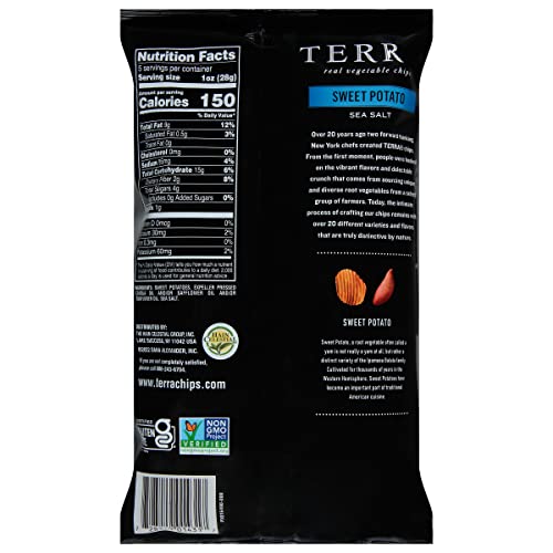 Terra Vegetable Chips, Sweet Potato with Sea Salt Real Vegetable Chips