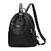 HaloVa Backpack, Women's Shoulders Bag, Girls Small Travel Daypack Purse with Anti-theft Pocket, Fashion and Casual, Black