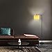 Ambimall Modern LED Floor Lamp for Living Room, Standing Lamp Arc Pole Light with Hanging Lamp Shade, Minimalist Bedside Floor Lamp for Bedroom (Without Bulb)