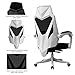 Hbada Office Adjustable Chair, High Back with Breathable Mesh Recline Desk Chair, White