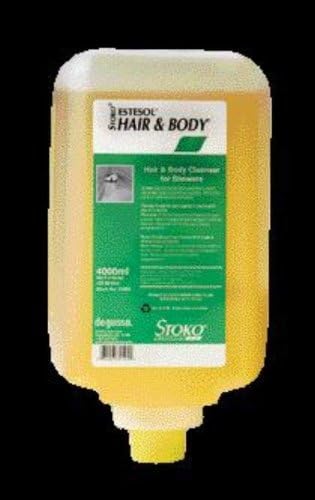 STOKO 4.0 Liter Bottle ESTESOL Hair & Body Wash. (2 Each)