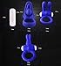 Rabbit Vibrating Penis Ring Set (3 pack) from Blue Lolly, Dual Pleasure Waterproof Medical Grade Silicone Cockring!