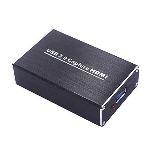 KEBIDU HDMI to USB3.0 Video Capture Full HD 1080P 60FPS HDMI Video Capture Card Box Standard for Windows/Linux/Mac HDMI Capture Dongle USB UVC and UAC