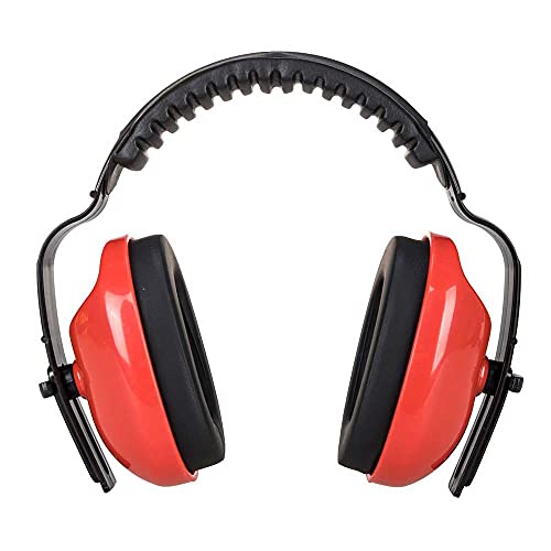 Portwest PW Klassik Plus Kapselgehoerschutz, Groesse: Einheitsgroesse, Farbe: Rot, PW48RER
