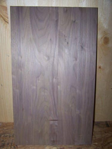 Black Walnut Kiln Dried Sanded Exotic Wood Panel Lumber Board, 36” X 14” X 3/4"