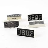 uxcell 5 Pcs Common Cathode 12 Terminals 4 Bit 7 Segment 0.36