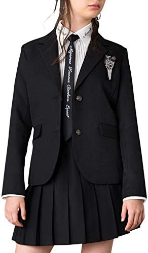 [アリサナ]arisana 卒業式 小学生 女の子 スーツ 子供服 フォーマル ノア (ジャケット +スカート+ Y シャツ + ネクタイ+ワッペン の 5点 セット)