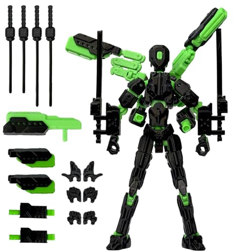 Aesinos T13(Assembly Completed) Action Figure Set,3D Printed Multi-Jointed Movable,Nova 13 Figures Desktop Decorations for Game Lovers Toy