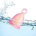 Peachlife Mini Ring Menstrual Cup with Loop Stem Pull | Reusable Silicone Feminine Care | Small, Soft Peachcup