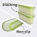 Set of 2, Ice Cream Containers for Homemade Ice Cream - 1.5 Quart Each, Reusable Freezer Storage Containers - Green