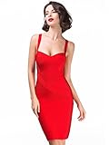 Alice & Elmer Women's Rayon Bodycon Strap Sleeveless Bandage Dress