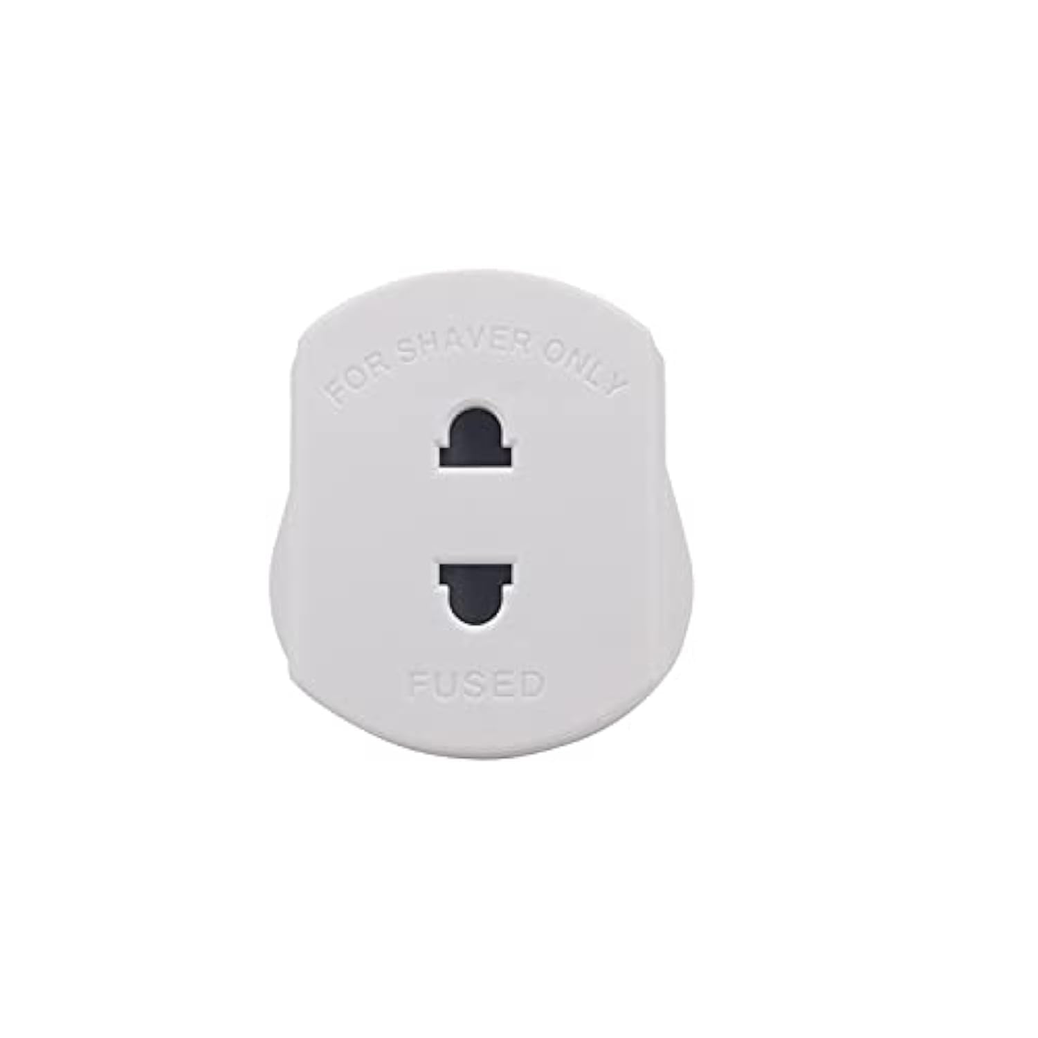 Quick4You EU 2 Pin To UK 3 Pin 1A Fused Adaptor Plug For Shaver/Toothbrush (White)
