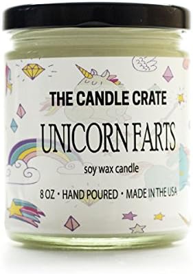 Unicorn Farts 8 Ounce Scented Soy Wax Candle