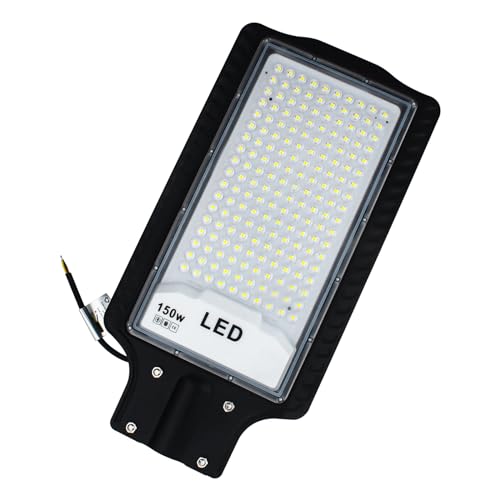 CREATESTAR LED Street Light for Outdoor 150 W, Cool White 6500 K, IP66 Waterproof Security Lighting for Garden, Patio, Paths