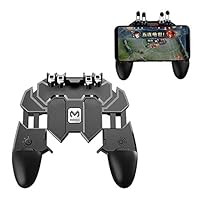 Lijuan Qin AK66 MEMO Mobile Game Controller for PUBG Six Finger Phone Controller L1 R1 Trigger Button Joystick Gamepad for Adult