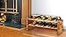 AdirHome Bamboo Wine Rack - Easy to Assemble 18 Stackable Bottle Storage Shelves Stand Display for Bar, Tabletop, Kitchen Counter, Natural Bamboo