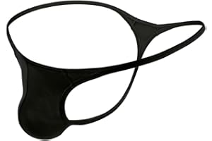 DKEGIFF Men's G String T Back Thong Sexy Underwear Low Rise Bikini Bulge Pouch Exotic Male Lingerie For Guys